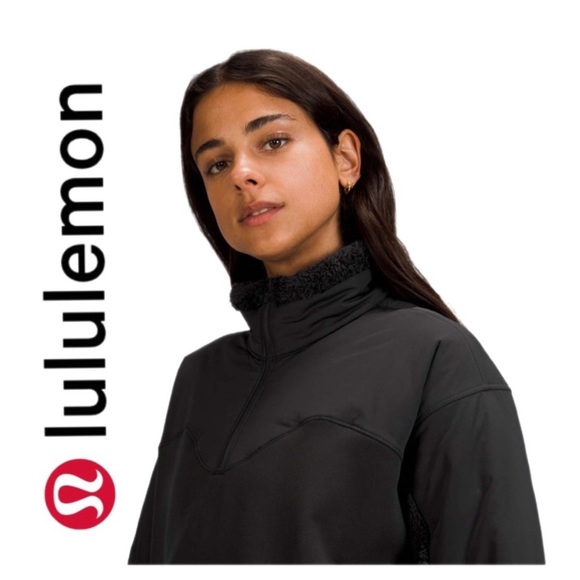 NWT LuLuLemon black Sherpa coat pullover size 4 - Picture 5 of 6